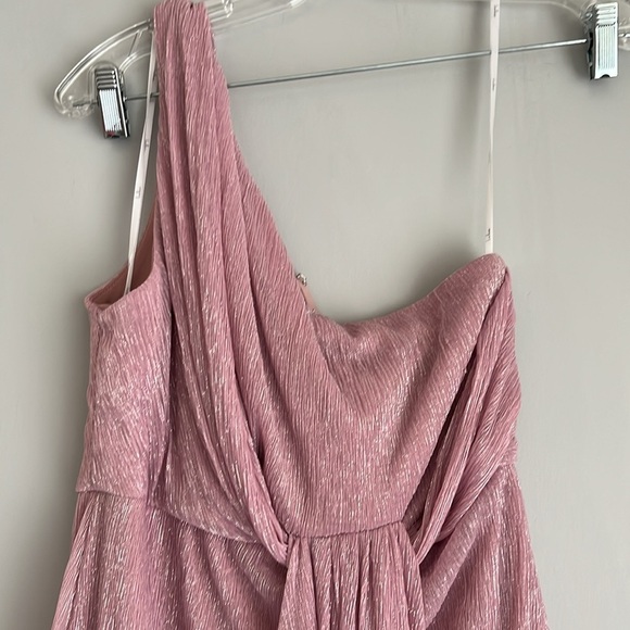 Lulu's One-Shoulder Gown dress medium - Picture 3 of 5